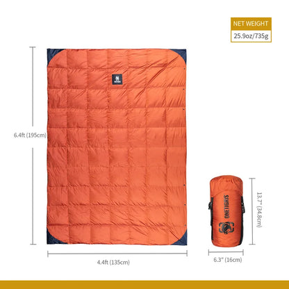 OneTigris Camping Blanket Foldable For Outdoor Camping Hiking 1-person Fits 41°F-77°F(5°C-25°C)