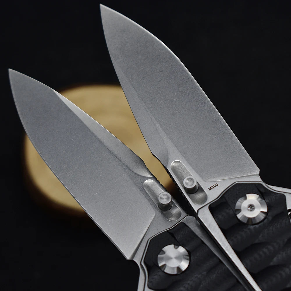 New M390 Steel Folding Knife G10 Handle Outdoor Camping Survival Hunting Knife  High Hardness Tactical EDC Tool