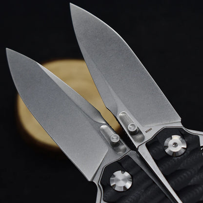 New M390 Steel Folding Knife G10 Handle Outdoor Camping Survival Hunting Knife  High Hardness Tactical EDC Tool