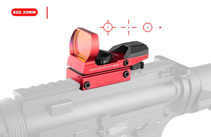Red Dot 20mm / 11mm Red Dot BK Scope DE QD Sight Dovetail Riflescope Reflex Optics Sight For Hunting Rifle Gun Airsoft Tactical
