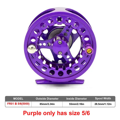 Fly Fishing Reel Aluminum Alloy 3/4 5/6 7/8 WT 2+1BB Interchangeable For Saltwater And Freshwater Fly Wheel Fishing