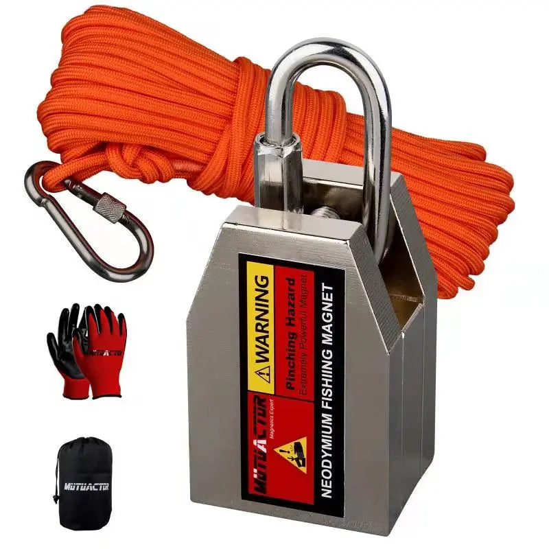 ONE Two Three Sides Fishing Magnet Kit 1200lb Super Strong Neodymium Magnet With 20m Rope