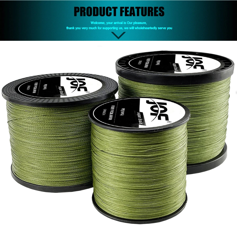 JOF 8 Strands 1000M 500M 300M 100M Braided Fishing Line