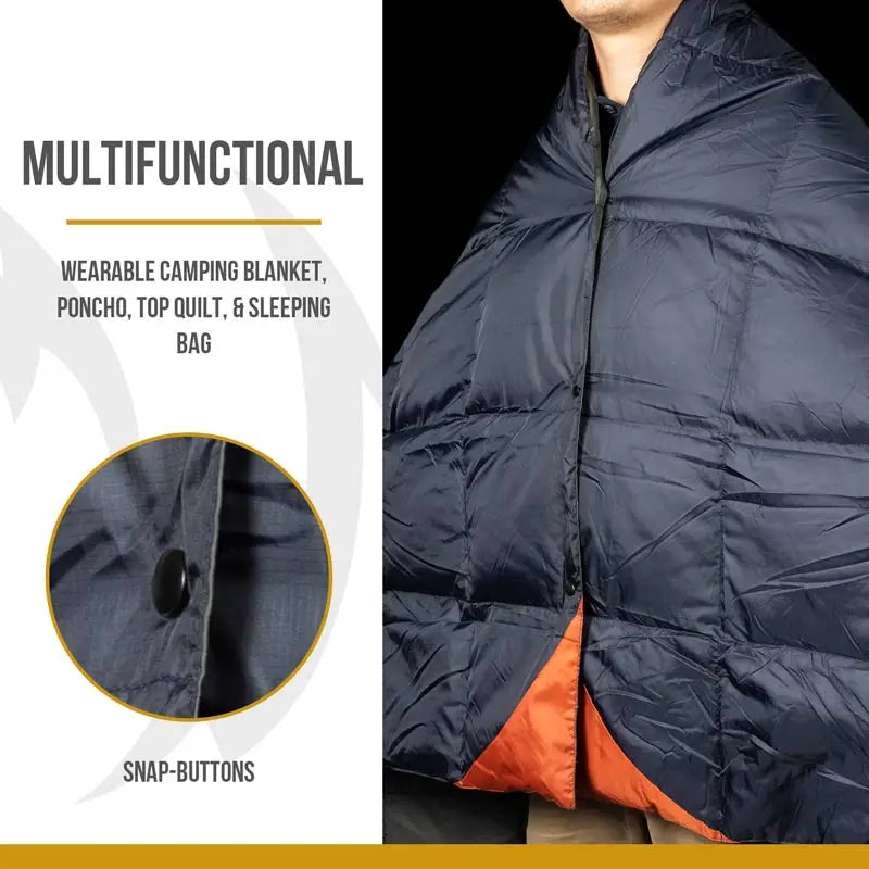 OneTigris Camping Blanket Foldable For Outdoor Camping Hiking 1-person Fits 41°F-77°F(5°C-25°C)