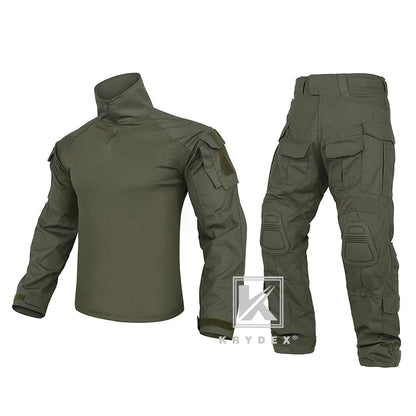 KRYDEX Tactical Combat G3 Uniform Set Outdoor Hunting Gen3 Camouflage Shirt & Pants