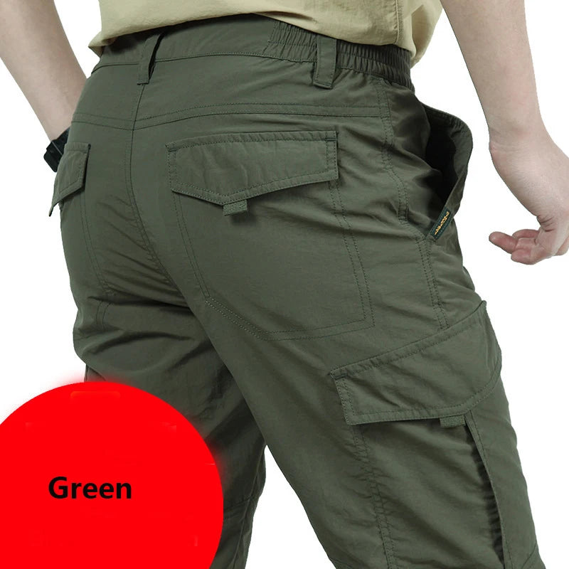 Breathable lightweight Waterproof Quick Dry Casual Pants Men  : Men's Tactical Cargo Pants