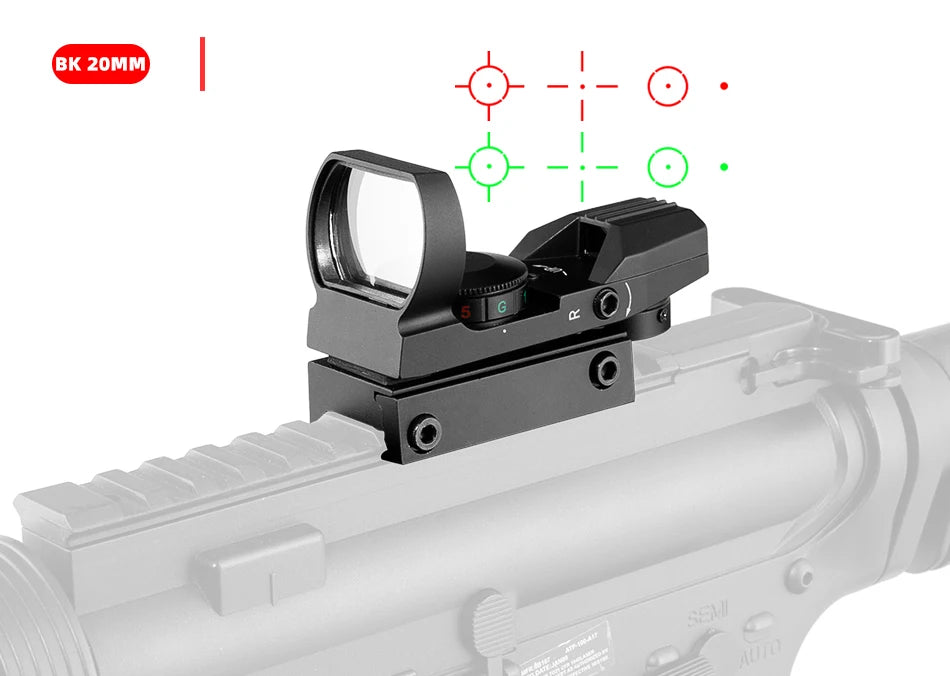 Red Dot 20mm / 11mm Red Dot BK Scope DE QD Sight Dovetail Riflescope Reflex Optics Sight For Hunting Rifle Gun Airsoft Tactical