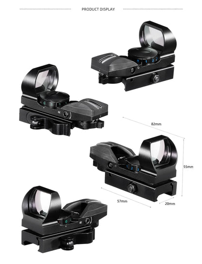 Red Dot 20mm / 11mm Red Dot BK Scope DE QD Sight Dovetail Riflescope Reflex Optics Sight For Hunting Rifle Gun Airsoft Tactical