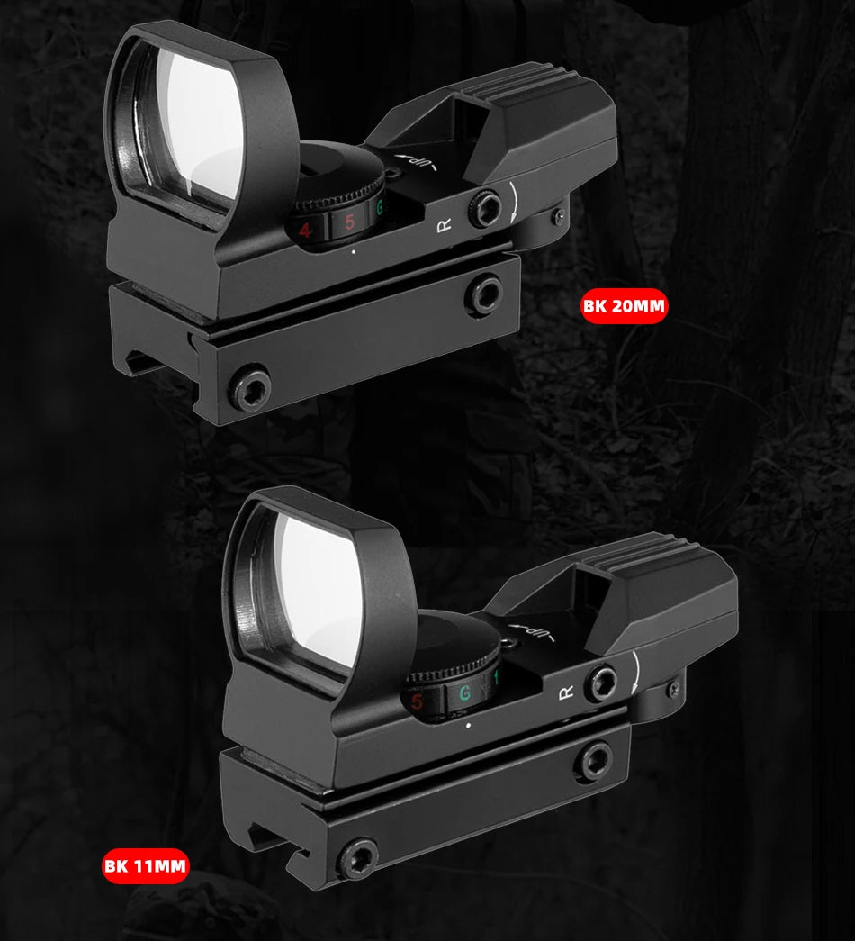 Red Dot 20mm / 11mm Red Dot BK Scope DE QD Sight Dovetail Riflescope Reflex Optics Sight For Hunting Rifle Gun Airsoft Tactical