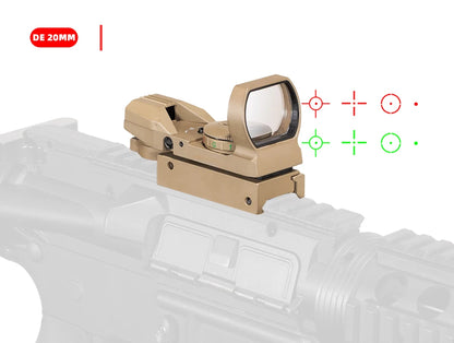 Red Dot 20mm / 11mm Red Dot BK Scope DE QD Sight Dovetail Riflescope Reflex Optics Sight For Hunting Rifle Gun Airsoft Tactical