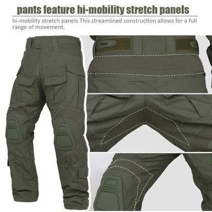 KRYDEX Tactical Combat G3 Uniform Set Outdoor Hunting Gen3 Camouflage Shirt & Pants