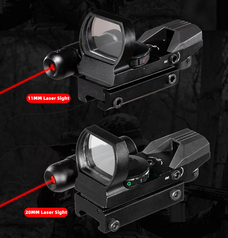 Red Dot 20mm / 11mm Red Dot BK Scope DE QD Sight Dovetail Riflescope Reflex Optics Sight For Hunting Rifle Gun Airsoft Tactical