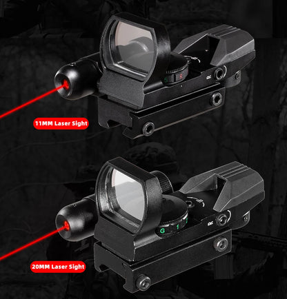 Red Dot 20mm / 11mm Red Dot BK Scope DE QD Sight Dovetail Riflescope Reflex Optics Sight For Hunting Rifle Gun Airsoft Tactical