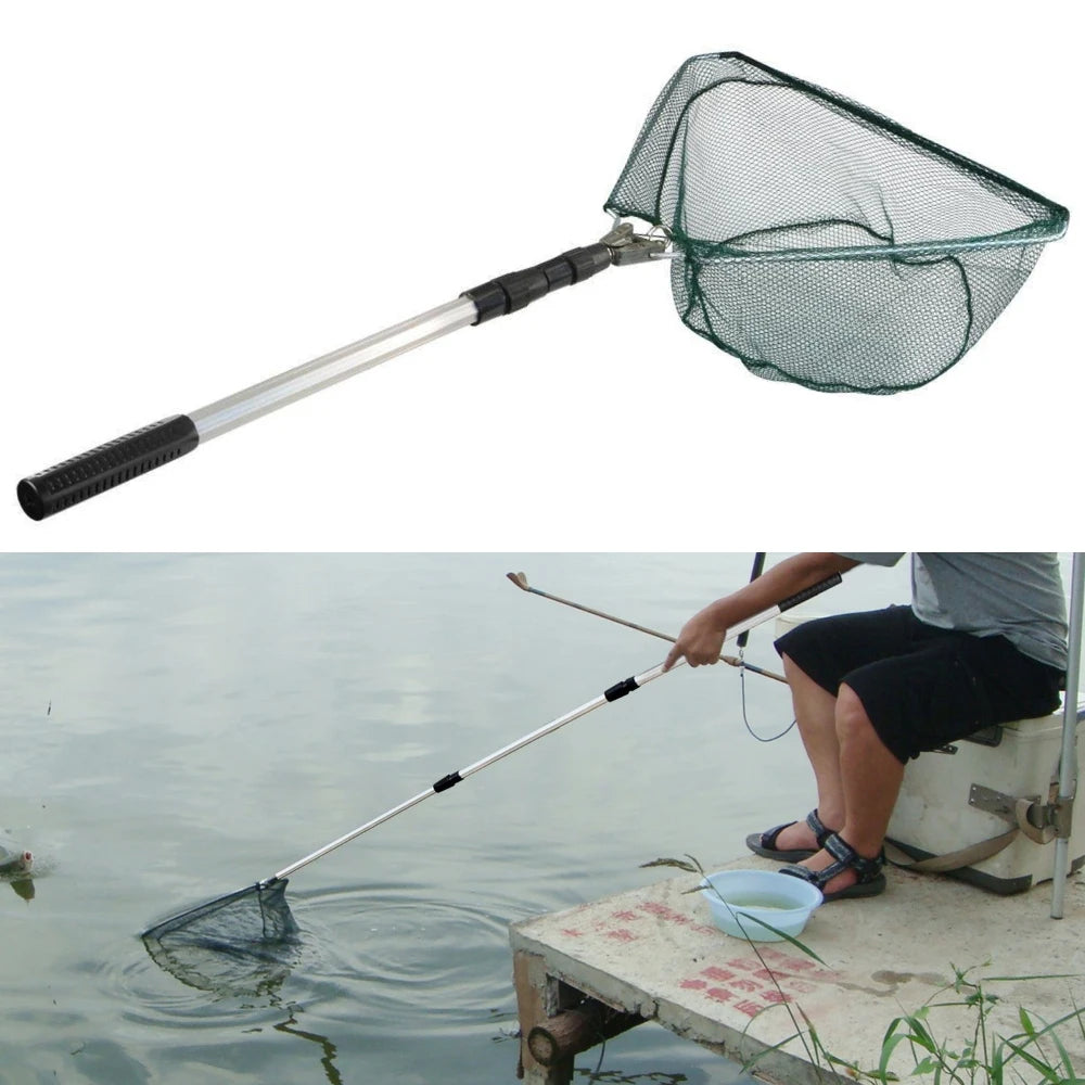 190cm 130cm 55cm Telescopic Landing Net Folding Fishing Pole Extending