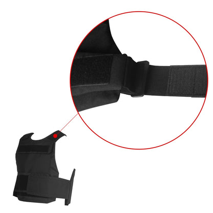 LQARMY Black Tactical Army Vest Down Body Armor Plate Tactical Airsoft Carrier Vest