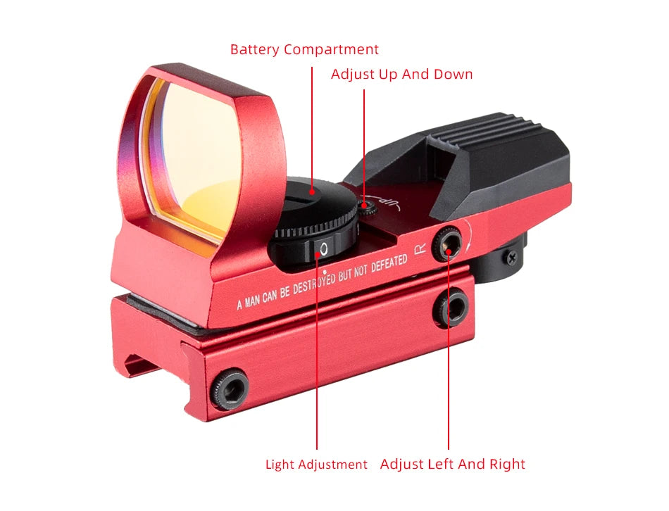 Red Dot 20mm / 11mm Red Dot BK Scope DE QD Sight Dovetail Riflescope Reflex Optics Sight For Hunting Rifle Gun Airsoft Tactical