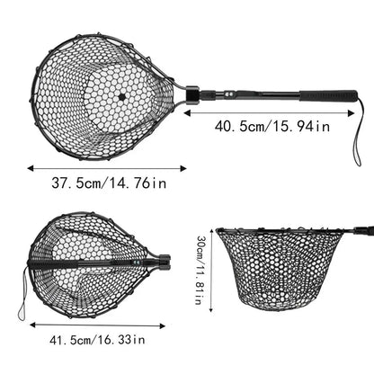 Telescoping Fishing  Net  Folding Fishing Net With Handle
