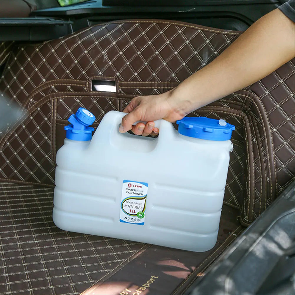 10/11/12L Drinking Water Container with Spigot Leakproof Camping Water Tank Large Capacity