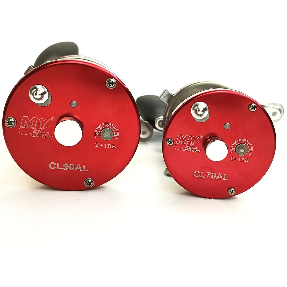 CL90 Full Metal Casting Reel Heavy Boat Fishing Reel Trolling left hand fishing tackle Salt Water rustproof big drum fish wheel