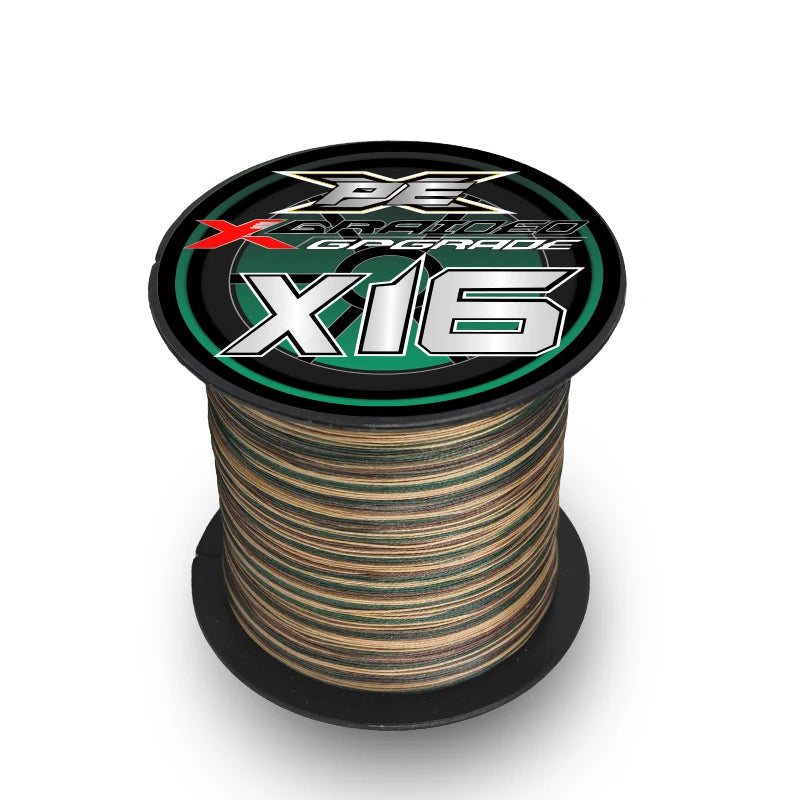 YGKX Fishing Lines X16 Strands Braided PE Line 300/500M