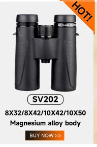 Svbony SV47 Binoculars for Adults, 8x32/8x42/10x42 Bak4 Prism HD FMC Lens Waterproof