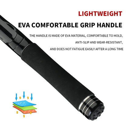 1.5/1.8/2.1/2.4M Fishing Rod Reel Set Ultra Light Carbon Fiber Rod and 5.2:1 Gear Ratio Reel Travel Sea Freshwater Fishing Set