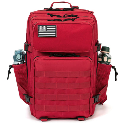 45L tactical backpack for outdoor sports hiking climbing travel with bottle holder