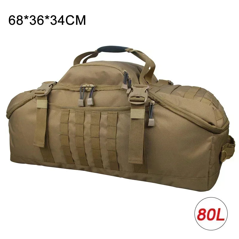 LQARMY 30L 45L 80L Sport Travel Bag for Camping Hunting Fishing