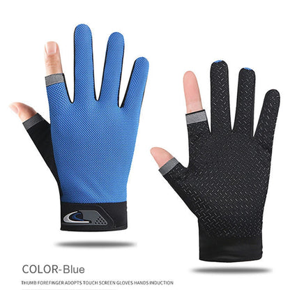 Winter Fishing Gloves 2 Cut Fingers Sport Cycling Mitten Men Women Breathable Anti-slip Antiskid Fishing Wear Outdoor Fishing