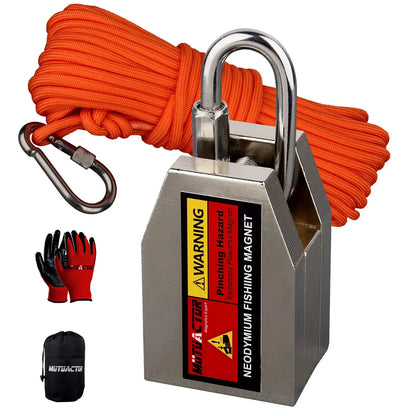 ONE Two Three Sides Fishing Magnet Kit 1200lb Super Strong Neodymium Magnet With 20m Rope