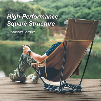 OneTigris Portable Camping Chairs Outdoor High Back Chair