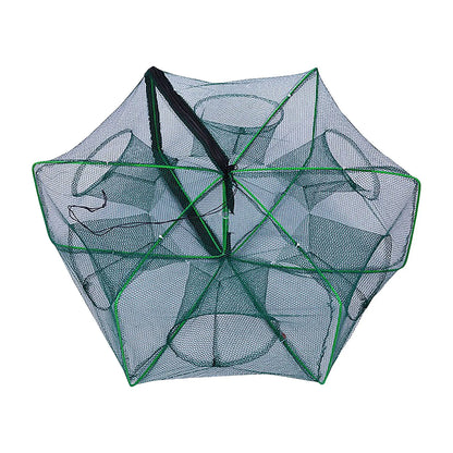 Folding lobster cage 2025  fish shrimp crayfish crab fishing net nylon material