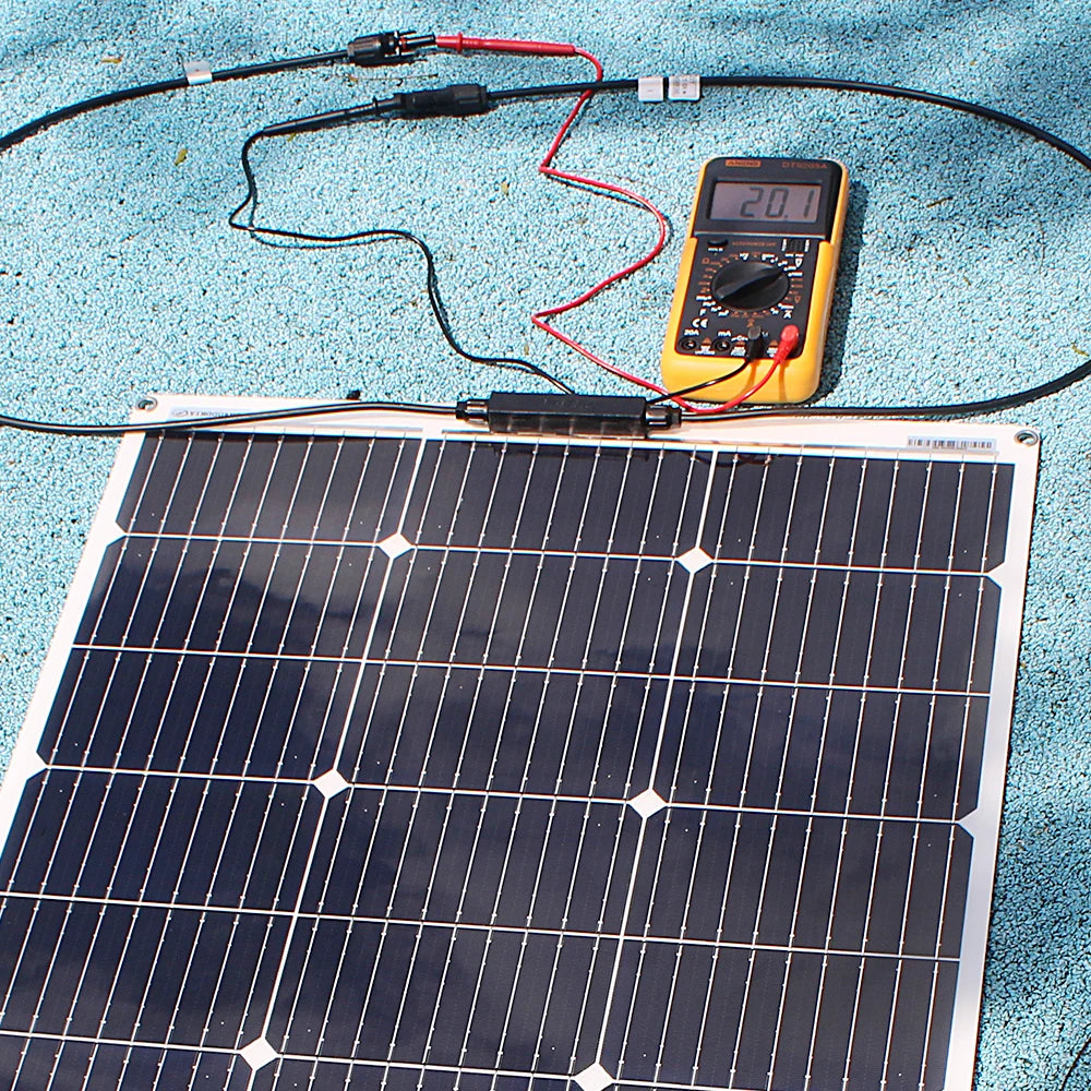 12V Flexible Solar Panel 600W 100W 200W 300W 400W 500W Bendable Waterproof Monocrystalline