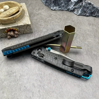 BM 535/533 Folding Knife with Shaft Lock - High Hardness S35V Blade Carbon Fiber Handle -
