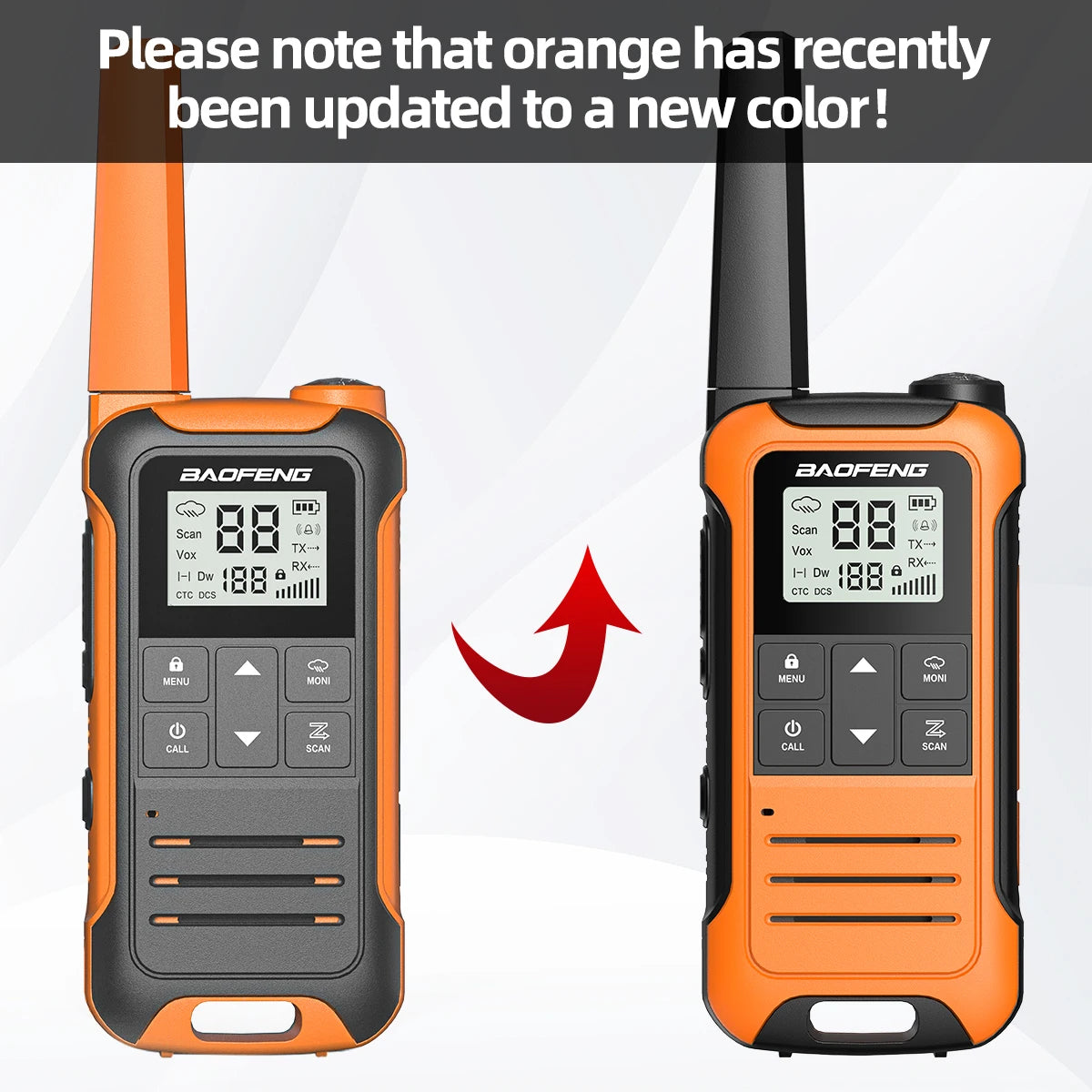 2PCS Baofeng F22 PMR 446MHz Mini Walkie Talkie Waterproof Type-C Licence-free NOAA Flashlight