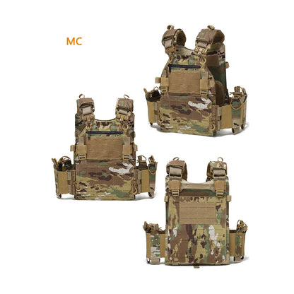 Outdoor training vest multi-functional MOLLE expansion convenient quick release vest waterproof and wear-resistant