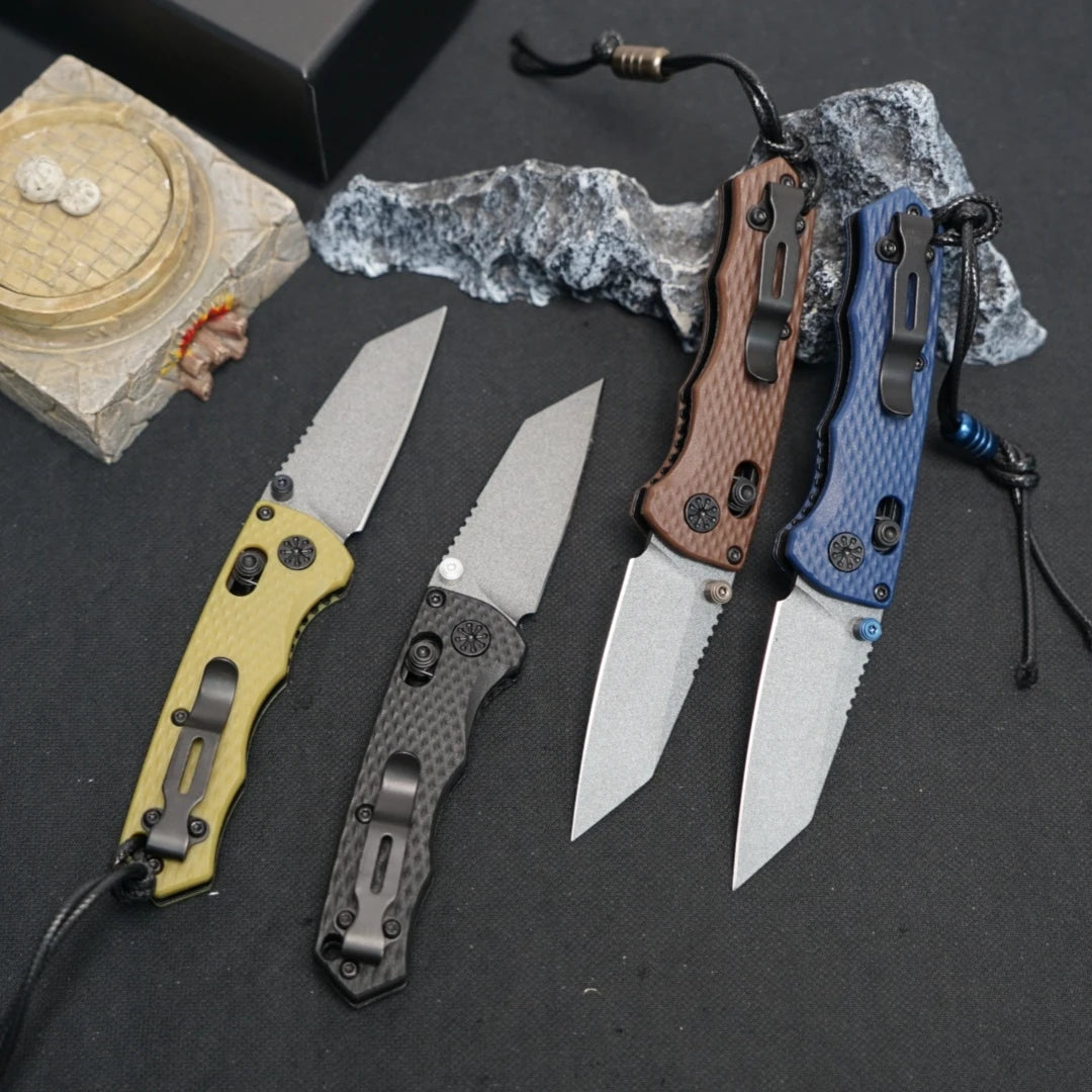BM 290 model outdoor small knife, multifunctional folding knife, outdoor camping and fishing,