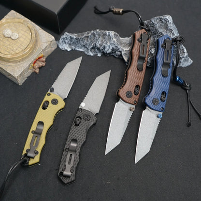 BM 290 model outdoor small knife, multifunctional folding knife, outdoor camping and fishing,