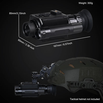 Megaorei NK006 Helmet Night Vision Monocular Long-Distance Infrared 5X Zoom 1080P