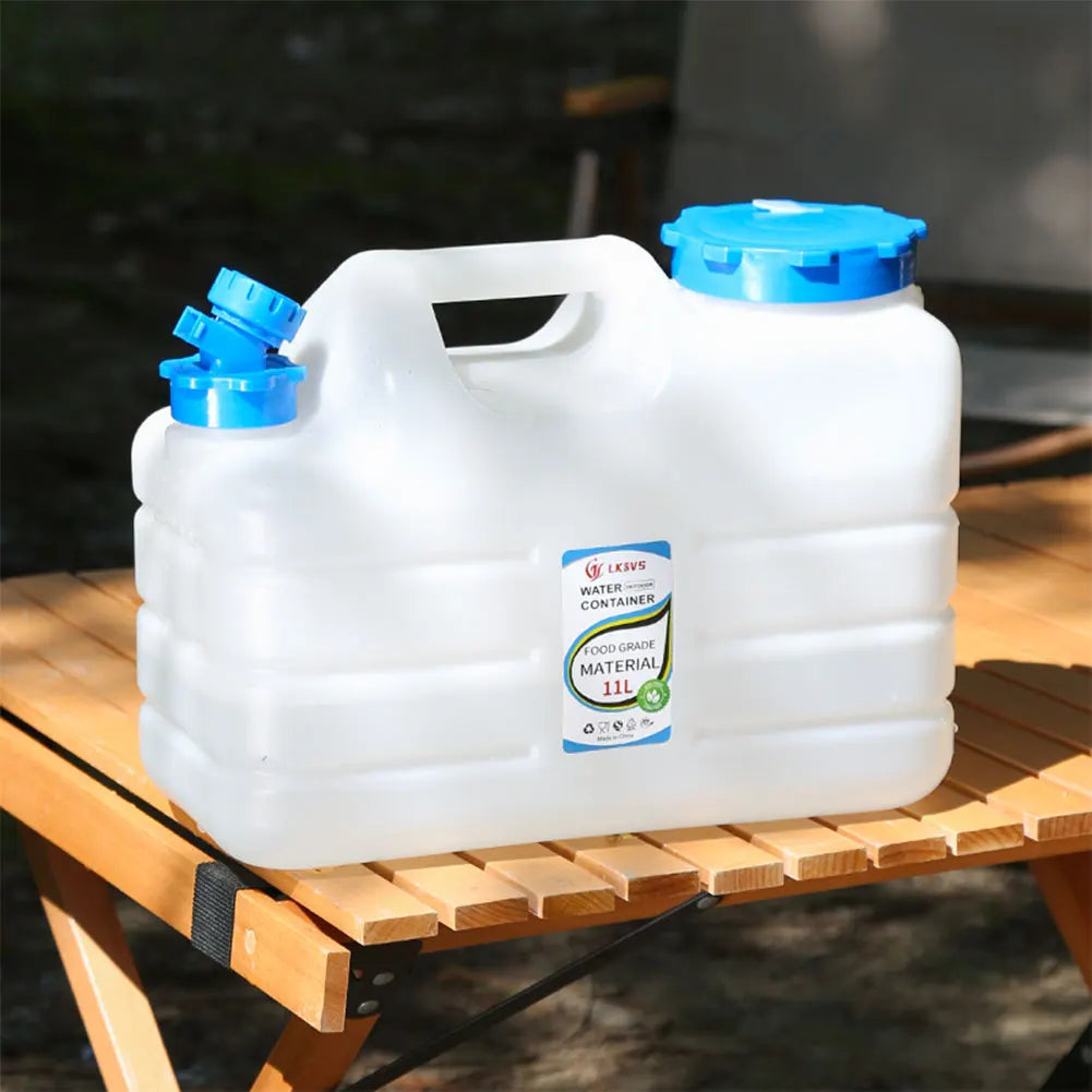 10/11/12L Drinking Water Container with Spigot Leakproof Camping Water Tank Large Capacity