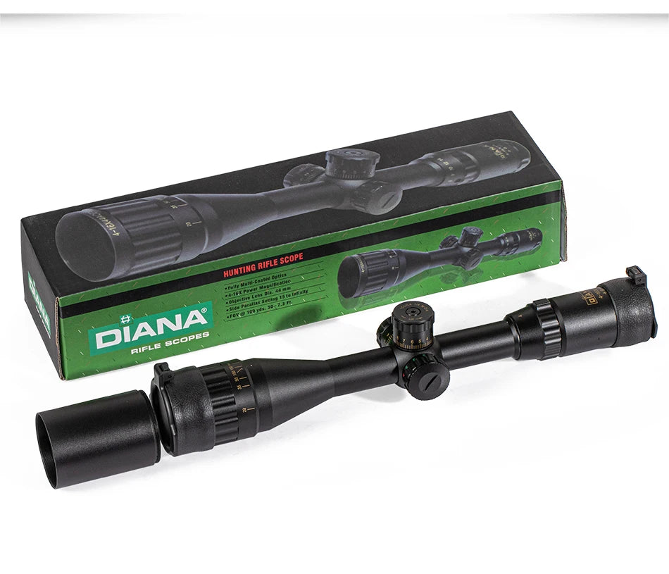 DIANA 4-16x44 Tactical Riflescope Optic Sight Green Red Illuminated