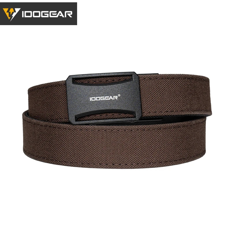 IDOGEAR Tactical Ratchet Belt 1.25” EDC Gun Belt Heavy-Duty Nylon CCW Belts