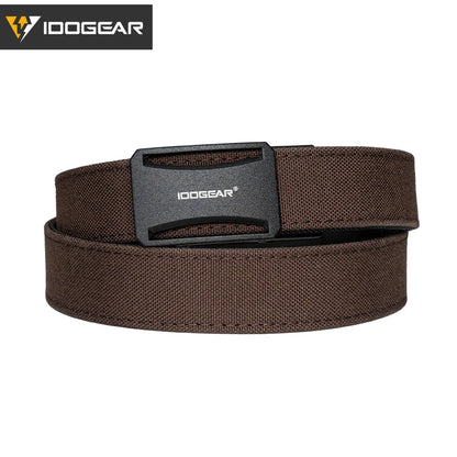 IDOGEAR Tactical Ratchet Belt 1.25” EDC Gun Belt Heavy-Duty Nylon CCW Belts