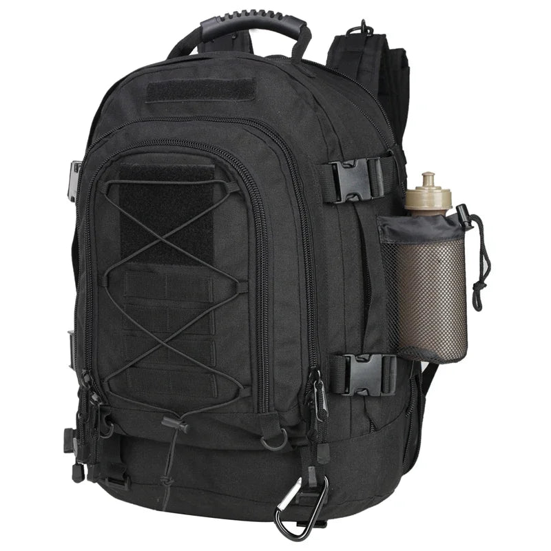 LQARMY 60L Male Travel Tactical backpack  Hiking Camping  Expandable