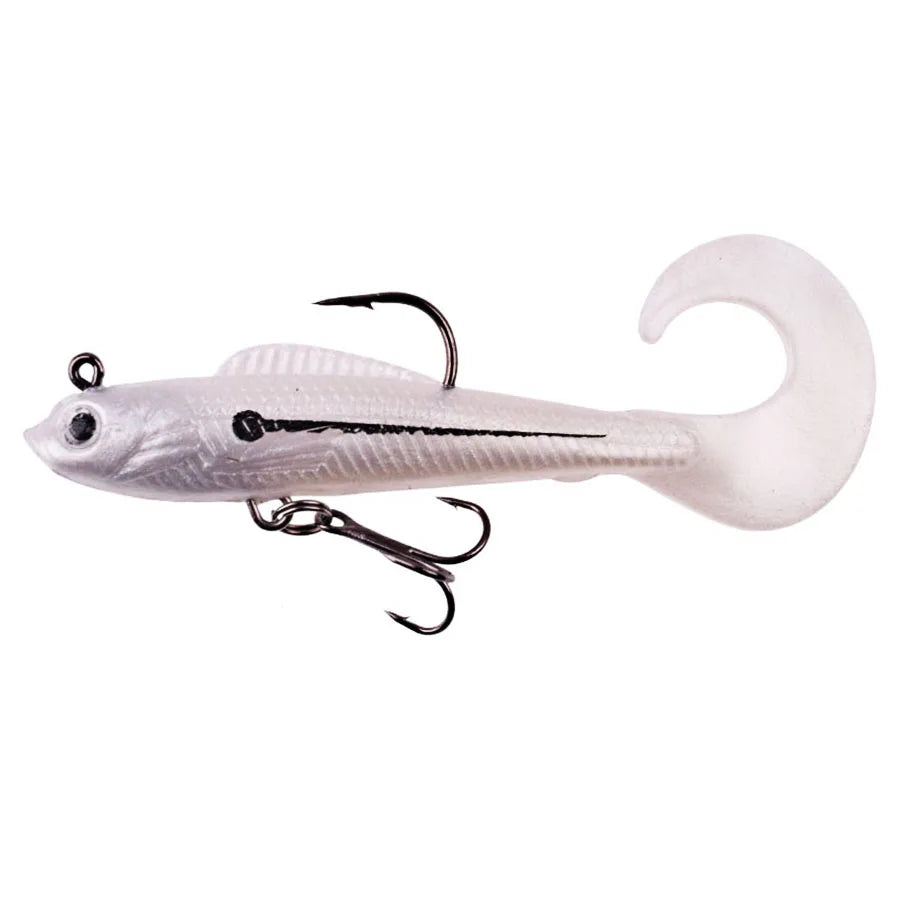 6PCS Wobblers Artificial Baits Fishing Tackle Soft Silicone Bait  Swimbait2027