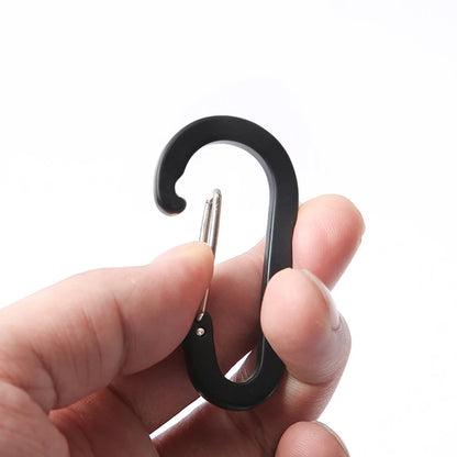 6/12Pcs Aluminum Alloy Carabiner Keychain Outdoor Camping Climbing Hiking Snap Clip Lock Buckle Hook