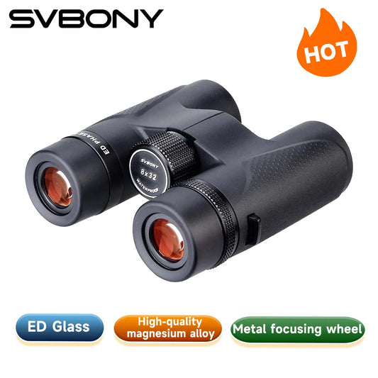 Svbony SV202 8X32/8x42/10x42/10X50 ED Binoculars IPX7 Magnesium Alloy Body long range Binoculars