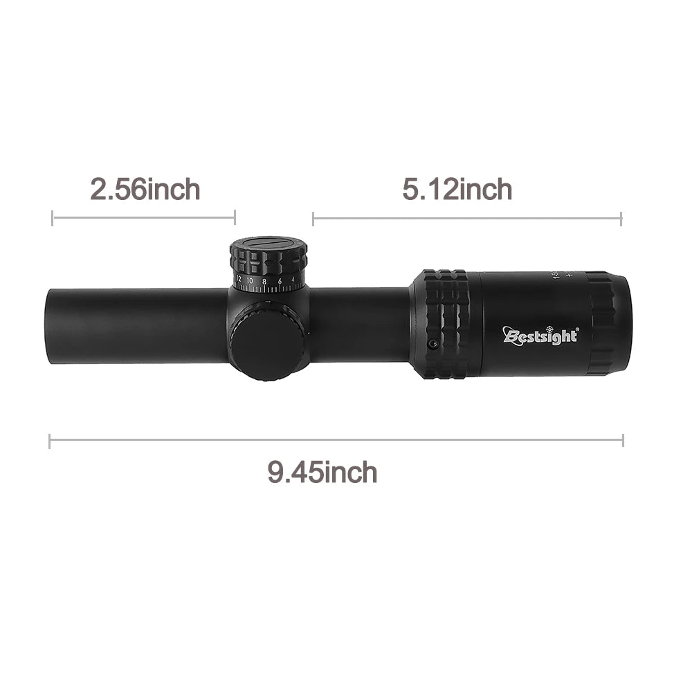 1-5X24 Tactical Optical Scope Red and Green Illuminated