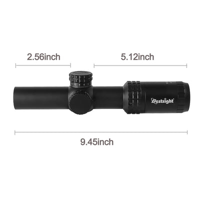 1-5X24 Tactical Optical Scope Red and Green Illuminated