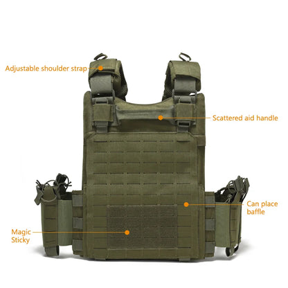 Outdoor training vest multi-functional MOLLE expansion convenient quick release vest waterproof and wear-resistant